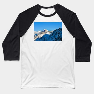 Mont Blanc Les Arcs French Alps France Baseball T-Shirt